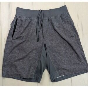 Lululemon T.H.E. Short Gray Linerless Mens M Stretch Performance Gym Workout